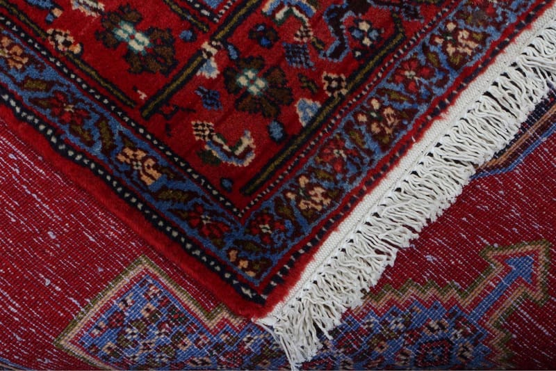 Handknuten Exklusiv Persisk Dubbelvävd Matta 123x167 cm Röd/ - Persisk matta - Orientaliska mattor