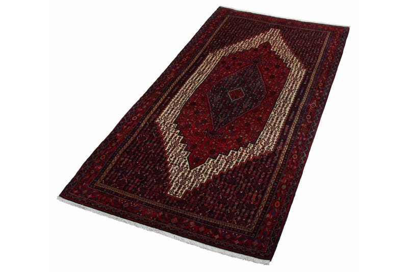 Handknuten Exklusiv Persisk Matta 149x319 cm Beige/Röd - Orientaliska mattor - Persisk matta