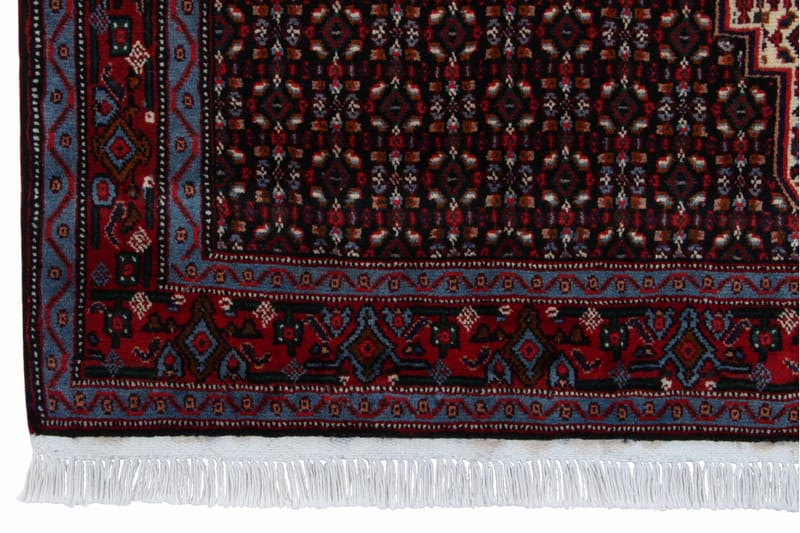 Handknuten Exklusiv Persisk Dubbelvävd Matta 127x178 Mörkblå - Persisk matta - Orientaliska mattor