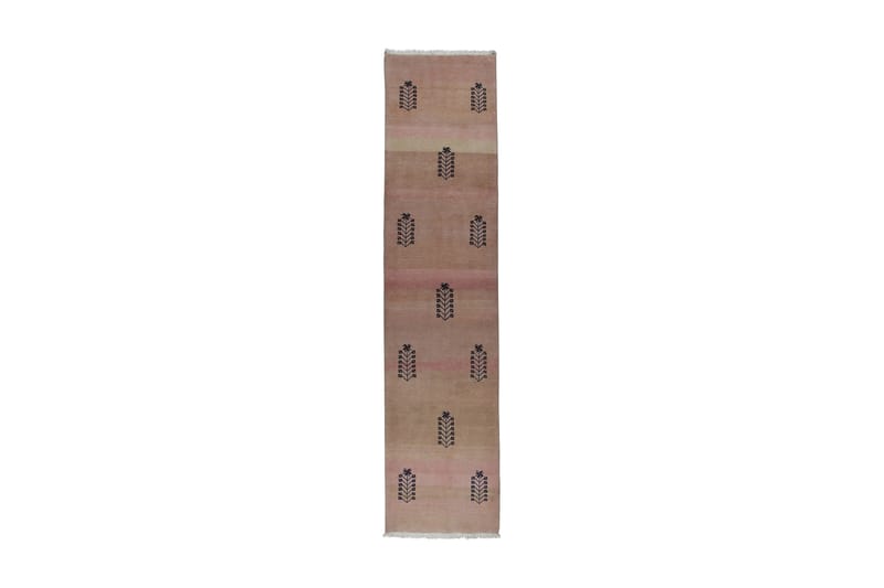 Handknuten Exklusiv Persisk Matta 67x290 Gabbeh Mashhad Beig - Persisk matta - Orientaliska mattor