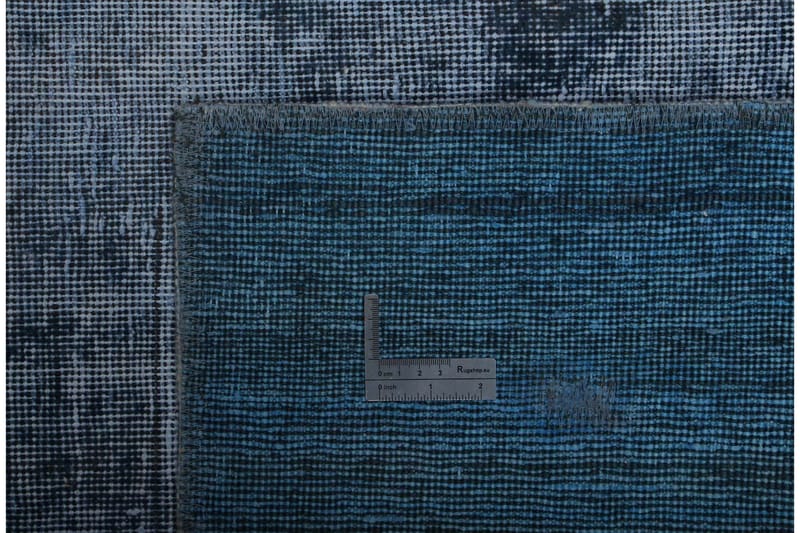 Handknuten Persisk Matta 146x207 cm Vintage  Mörkblå/Blå - Persisk matta - Orientaliska mattor