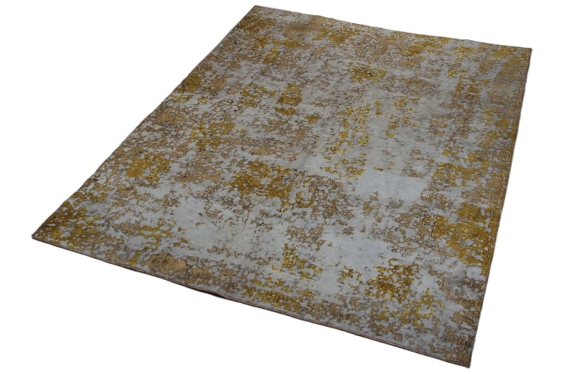 Handknuten Persisk Matta 223x286 cm Vintage  Blå/Guld - Persisk matta - Orientaliska mattor