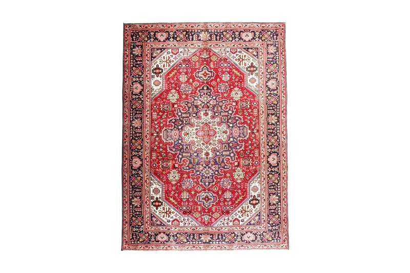 Handknuten Persisk Patchworkmatta 190x271 cm Kelim Röd/Mörkb - Persisk matta - Orientaliska mattor