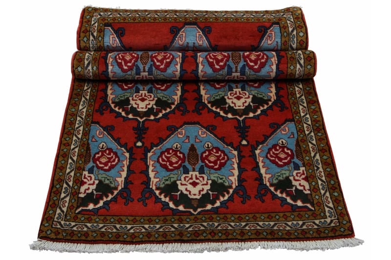 Handknuten Persisk Matta 78x205 cm Röd/Blå - Persisk matta - Orientaliska mattor