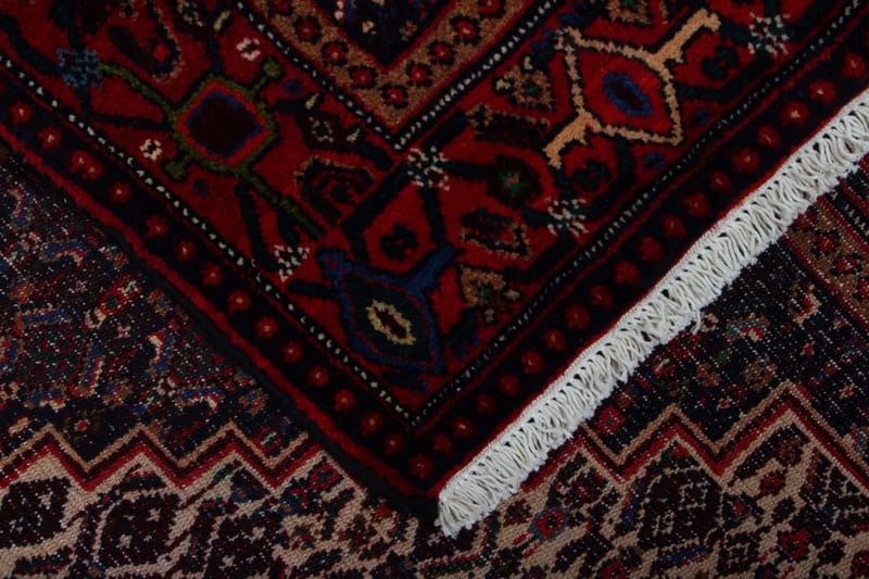 Handknuten Persisk Matta 128x159 cm Kelim Röd/Beige - Persisk matta - Orientaliska mattor