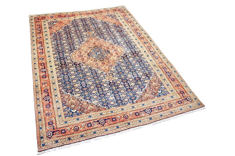 Handknuten Persisk Matta 215x324 cm Mörkblå/Koppar - Orientaliska mattor - Persisk matta
