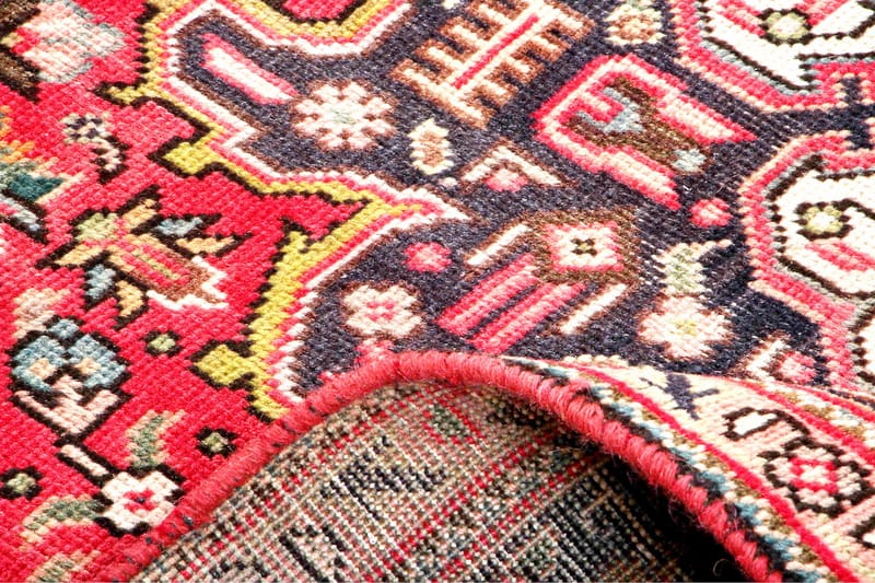 Handknuten Persisk Patchworkmatta 193x285 cm Kelim Röd/Mörkb - Persisk matta - Orientaliska mattor