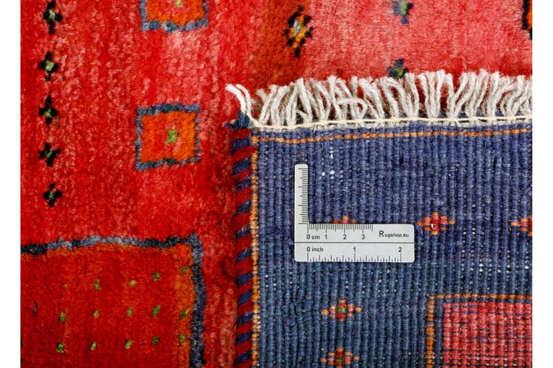 Handknuten Persisk Matta  97x172 cm Gabbeh Shiraz Röd/Blå - Persisk matta - Orientaliska mattor