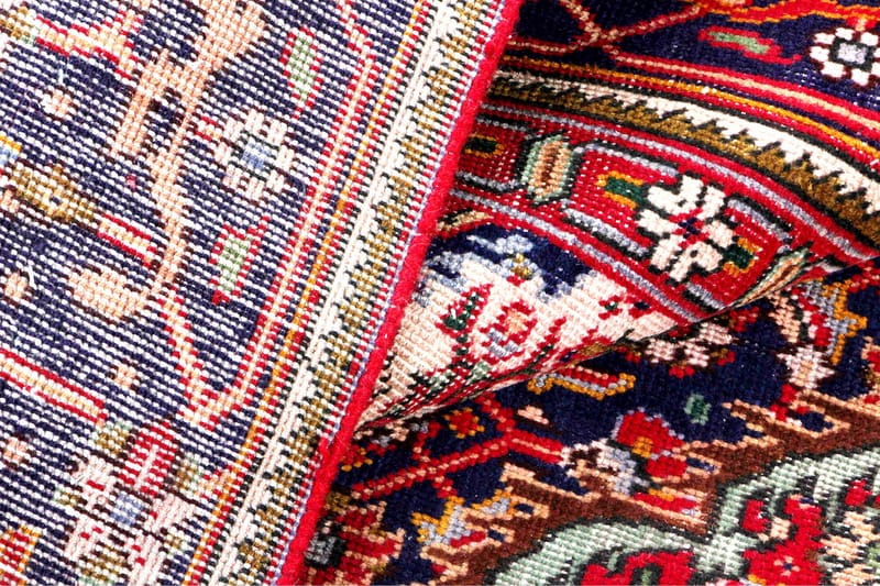 Handknuten Persisk Patinamatta 275x366 cm  R�öd/Mörkblå - Persisk matta - Orientaliska mattor