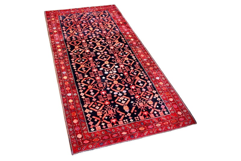 Handknuten Persisk Matta 150x330 cm Mörkblå/Röd - Persisk matta - Orientaliska mattor