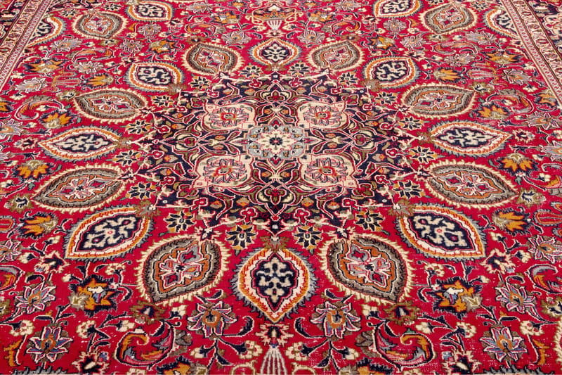 Handknuten Persisk Patinamatta 285x384 cm  Röd/Mörkblå - Persisk matta - Orientaliska mattor
