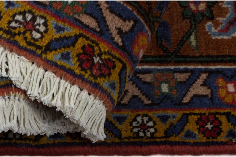Handknuten Persisk Matta Varni 195x275 cm Kelim Brun/Blå - Persisk matta - Orientaliska mattor