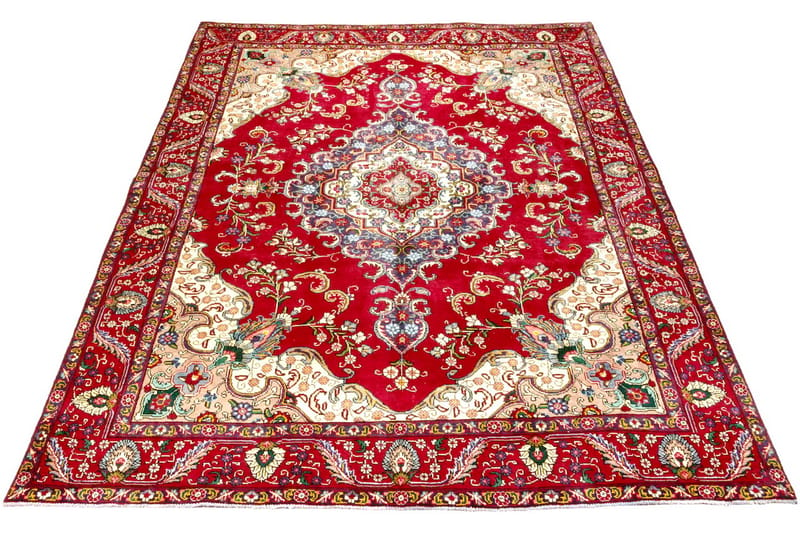 Handknuten Persisk Patinamatta 248x344 cm  Röd/Beige - Persisk matta - Orientaliska mattor
