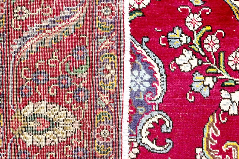 Handknuten Persisk Patinamatta 248x344 cm  Röd/Beige - Persisk matta - Orientaliska mattor