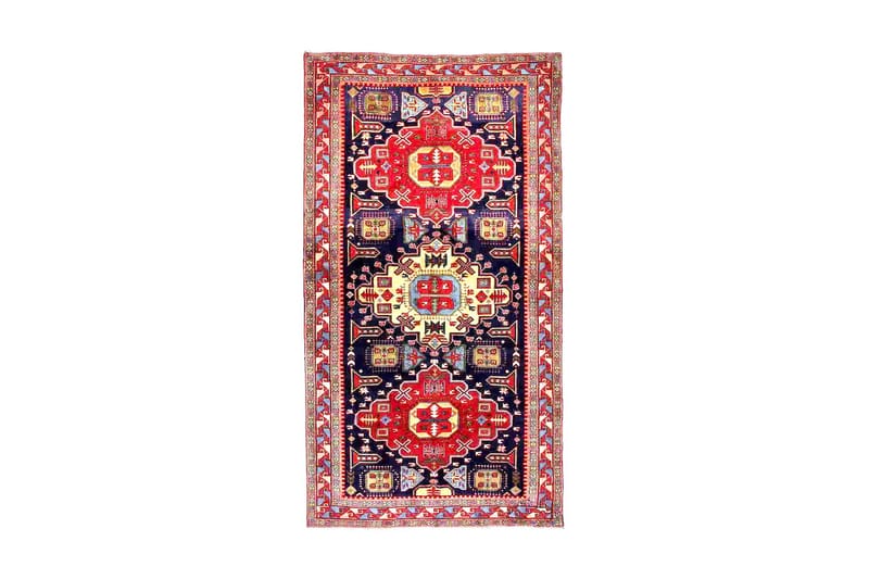 Handknuten Persisk Matta 160x304 cm Mörkblå/Röd - Persisk matta - Orientaliska mattor