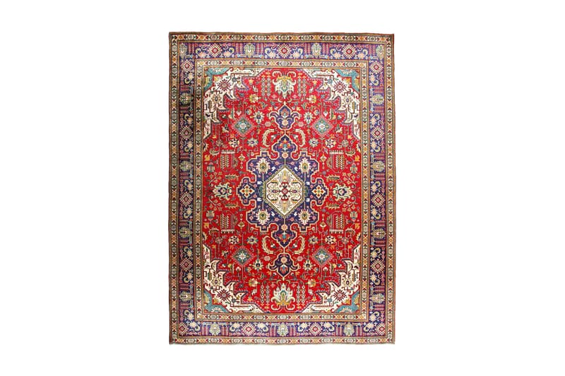 Handknuten Persisk Patinamatta 243x338 cm Röd/Mörkblå - Persisk matta - Orientaliska mattor