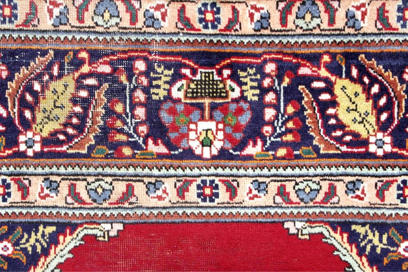 Handknuten Persisk Patinamatta 288x386 cm  Röd/Mörkblå - Persisk matta - Orientaliska mattor