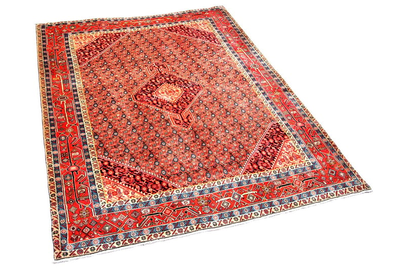 Handknuten Persisk Matta 204x289 cm Koppar/Röd - Persisk matta - Orientaliska mattor