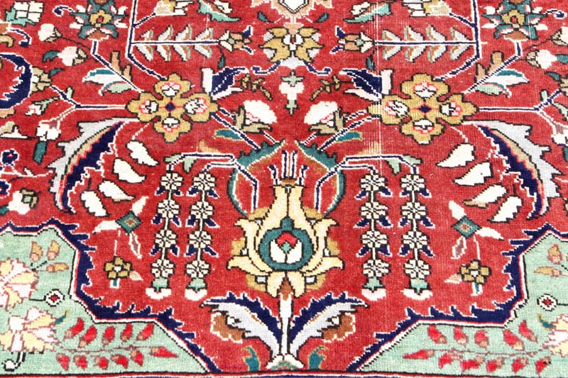 Handknuten Persisk Patinamatta 235x320 cm  Röd/Grön - Persisk matta - Orientaliska mattor