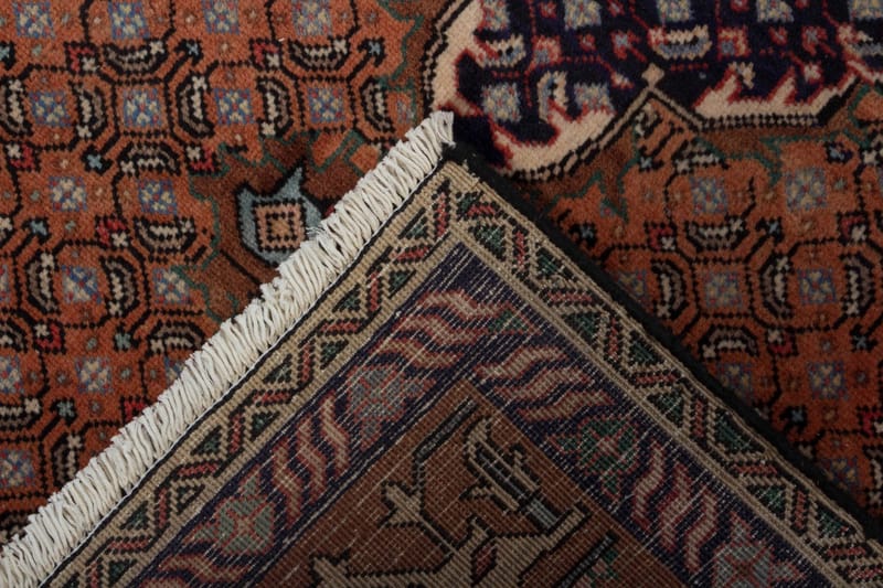 Handknuten Persisk Matta 201x283 cm Koppar/Blå - Persisk matta - Orientaliska mattor