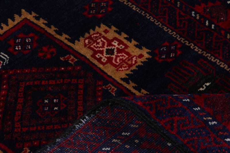 Handknuten Persisk Matta 92x167 cm Röd/Svart - Persisk matta - Orientaliska mattor
