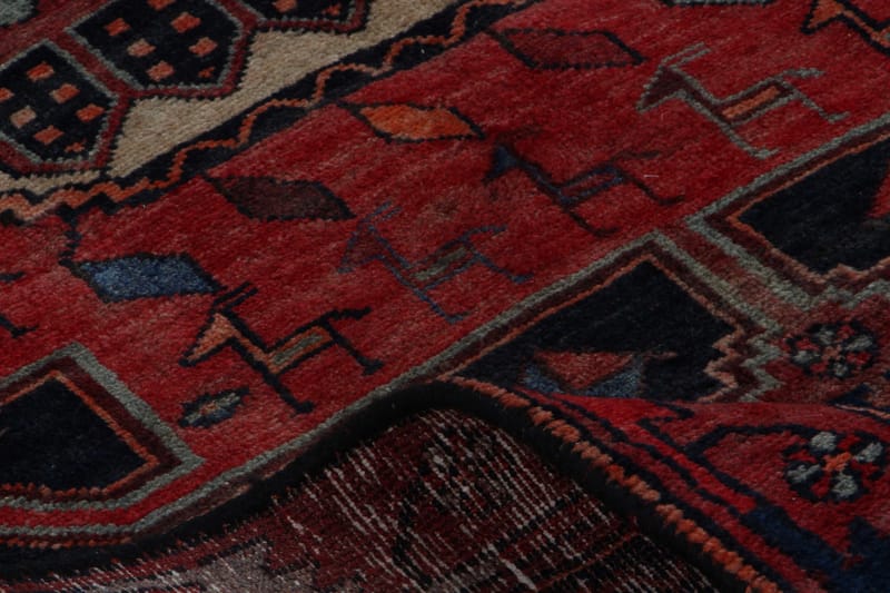 Handknuten Persisk Matta 120x313 cm Mörkblå/Röd - Persisk matta - Orientaliska mattor