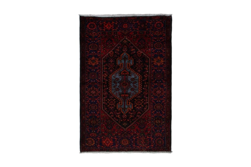 Handknuten Persisk Matta 144x213 cm Kelim Röd/Mörkblå - Persisk matta - Orientaliska mattor