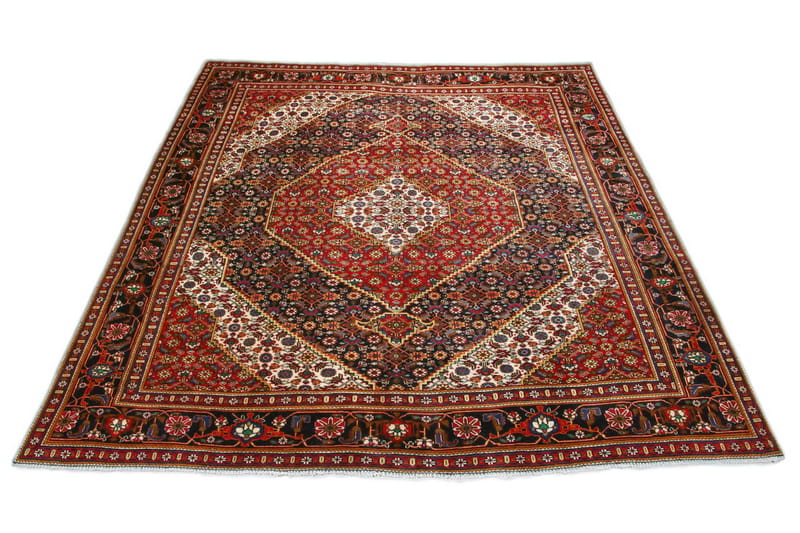 Handknuten Persisk Patinamatta 290x345 cm  Röd/Mörkblå - Persisk matta - Orientaliska mattor