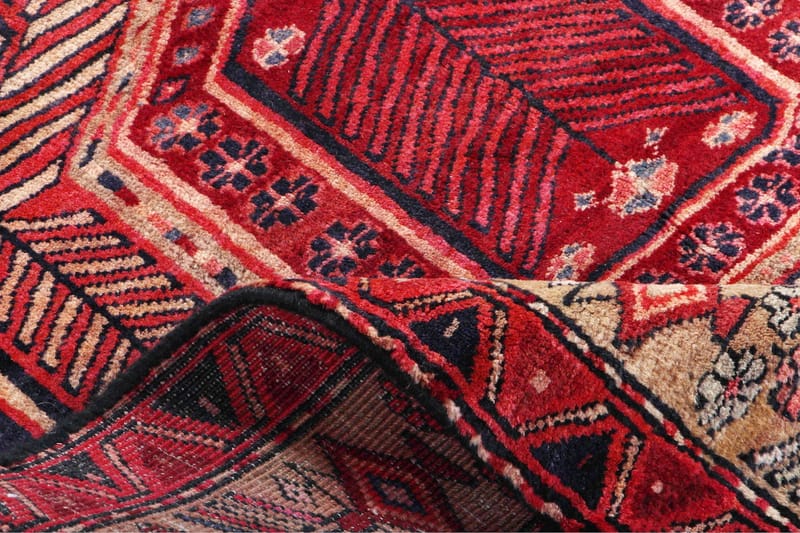 Handknuten Persisk Matta 141x330 cm Röd/Mörkblå - Persisk matta - Orientaliska mattor
