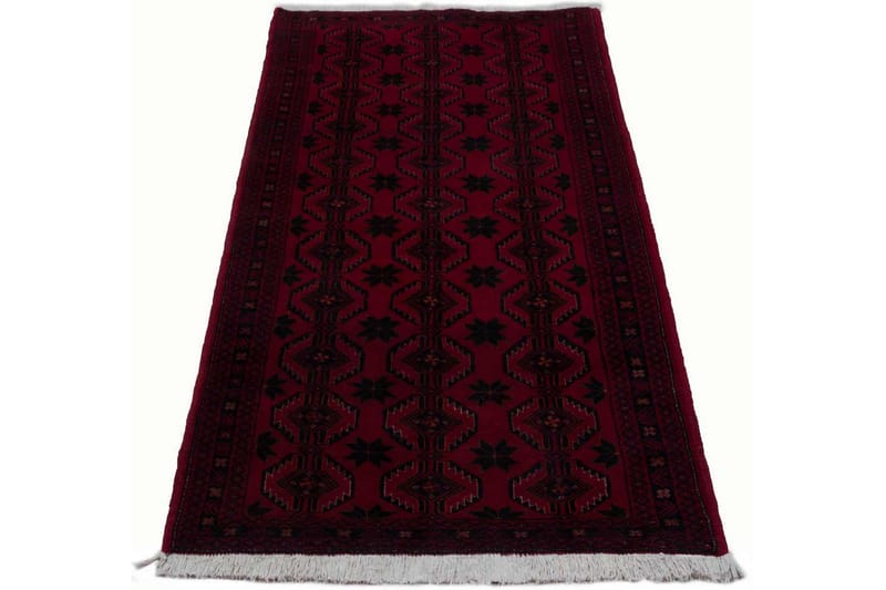 Handknuten Persisk Matta Våg 99x215 cm Kelim Röd/Svart - Persisk matta - Orientaliska mattor