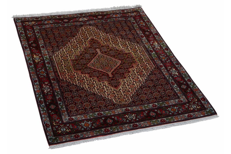 Handknuten Persisk Matta 121x151 cm Kelim Creme/Röd - Persisk matta - Orientaliska mattor