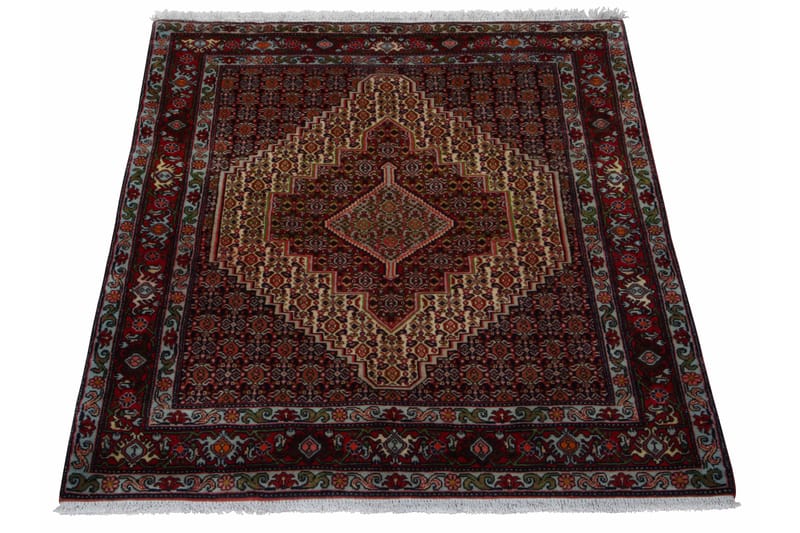 Handknuten Persisk Matta 121x151 cm Kelim Creme/Röd - Persisk matta - Orientaliska mattor