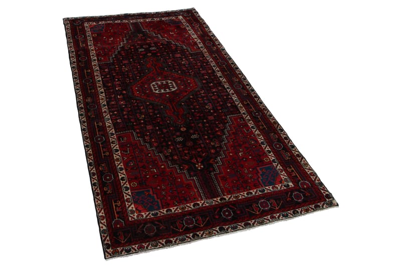 Handknuten Persisk Matta 160x322 cm Röd/Mörkblå - Persisk matta - Orientaliska mattor