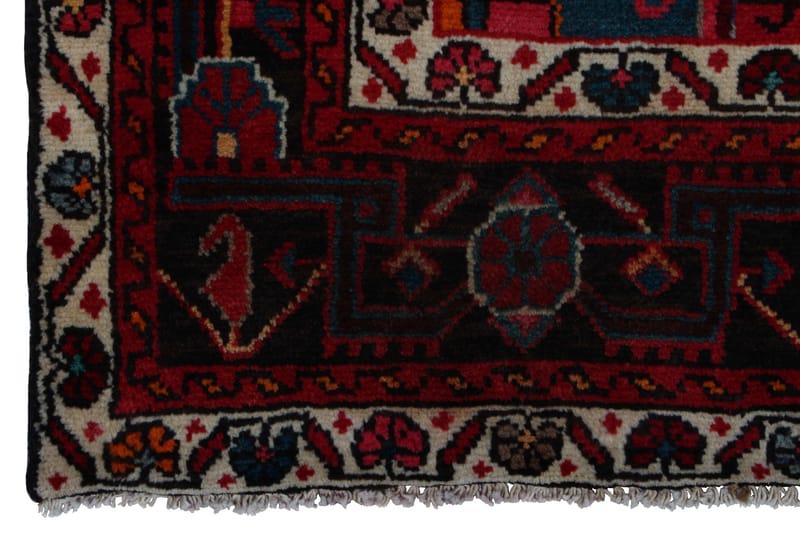 Handknuten Persisk Matta 160x322 cm Röd/Mörkblå - Persisk matta - Orientaliska mattor