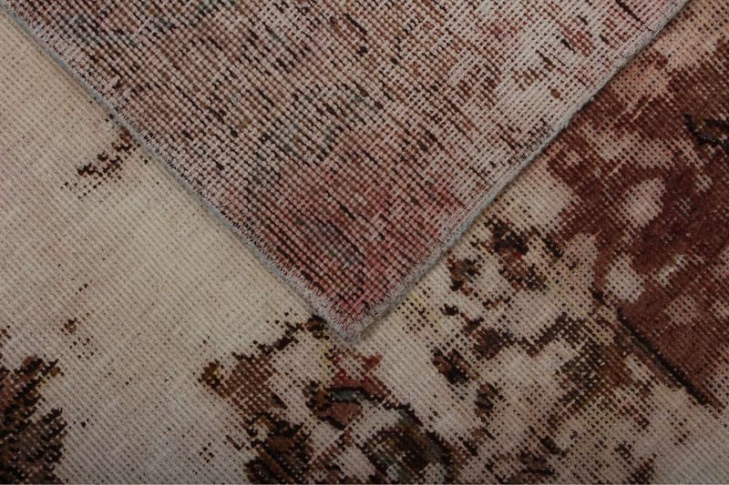 Handknuten Persisk Matta 133x185 cm Vintage  Beige/Rosa - Persisk matta - Orientaliska mattor