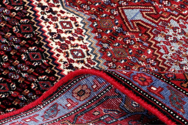 Handknuten Persisk Matta 126x166 cm Mörkblå/Röd - Persisk matta - Orientaliska mattor