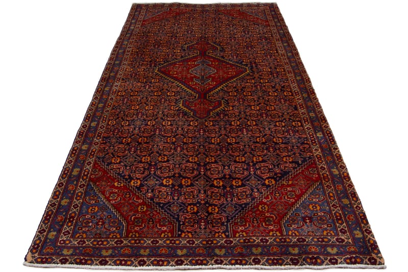 Handknuten Persisk Matta Våg 130x290 cm Kelim Röd/Mörkblå - Persisk matta - Orientaliska mattor