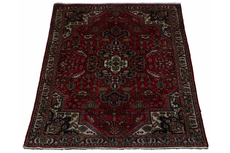 Handknuten Persisk Matta 95x150 cm Röd/Beige - Persisk matta - Orientaliska mattor