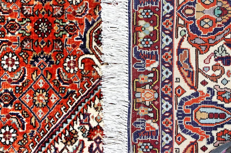 Handknuten Persisk Matta 200x200 cm Koppar/Beige - Persisk matta - Orientaliska mattor