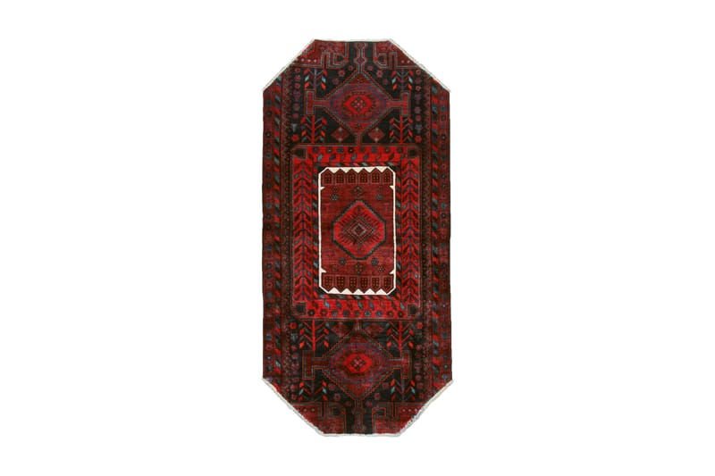 Handknuten Persisk Matta 120x260 cm Mörkblå/Röd - Persisk matta - Orientaliska mattor
