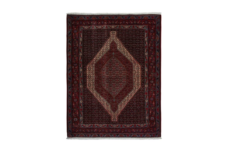 Handknuten Persisk Matta 127x164 cm Kelim Röd/Beige - Persisk matta - Orientaliska mattor