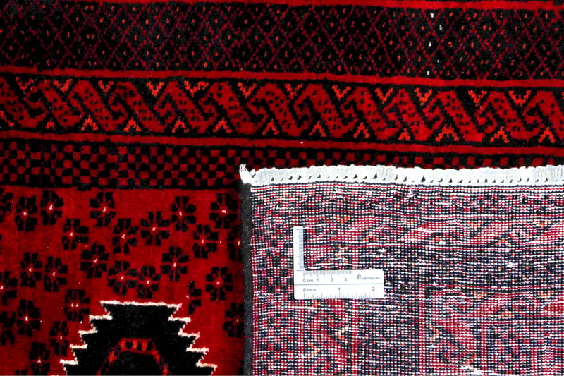 Handknuten Persisk Matta 90x181 cm Röd/Svart - Persisk matta - Orientaliska mattor