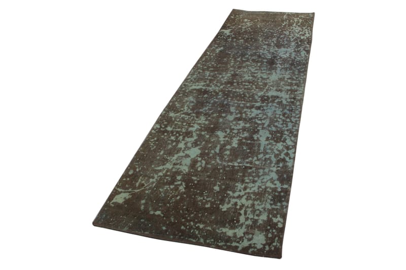 Handknuten Persisk Matta 88x288 cm Vintage  Mörkgrön - Persisk matta - Orientaliska mattor