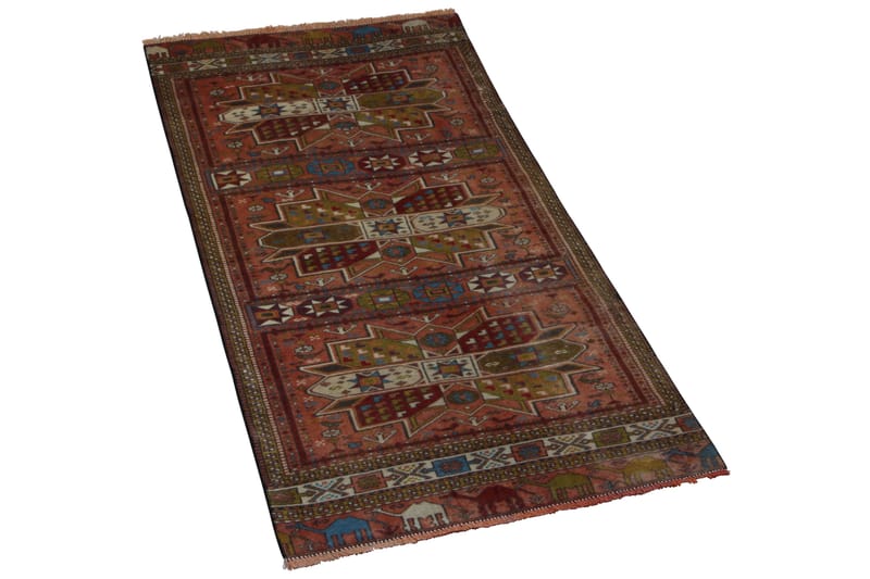 Handknuten Persisk Matta 81x180 cm Koppar/Grön - Persisk matta - Orientaliska mattor