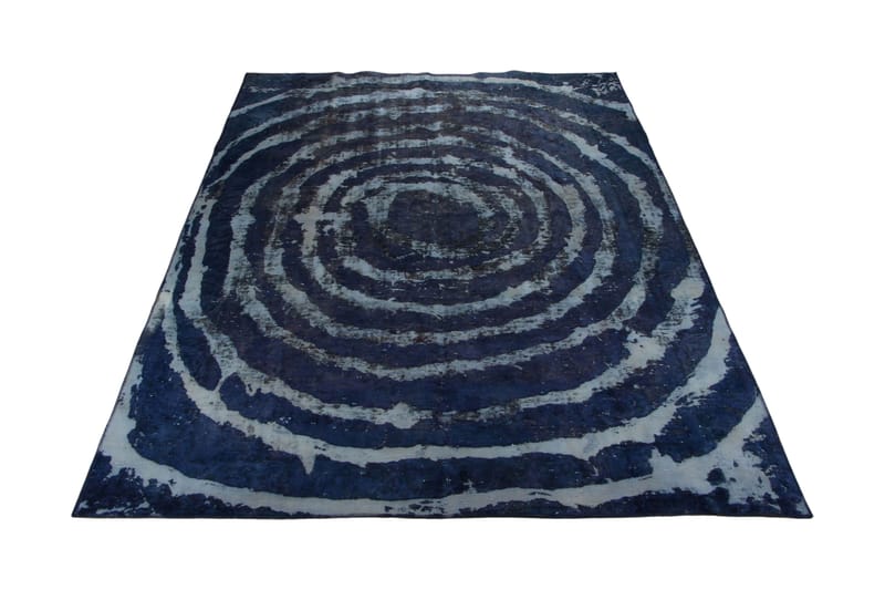 Handknuten Persisk Matta 257x348 cm Vintage  Blå/Mörkblå - Orientaliska mattor - Persisk matta