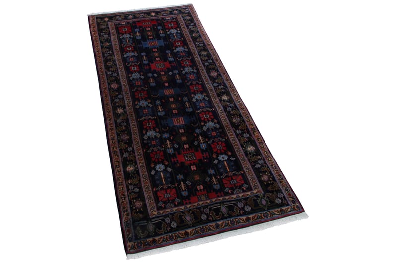 Handknuten Persisk Matta 127x309 cm Mörkblå/Röd - Persisk matta - Orientaliska mattor