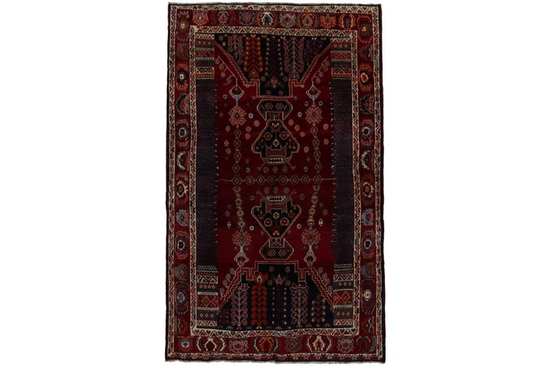 Handknuten Persisk Matta 148x244 cm Röd/Svart - Persisk matta - Orientaliska mattor