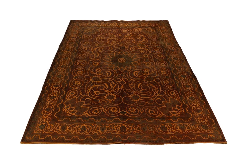Handknuten Persisk Ullmatta 288x398 cm Vintage  Brun/Orange - Orientaliska mattor - Persisk matta