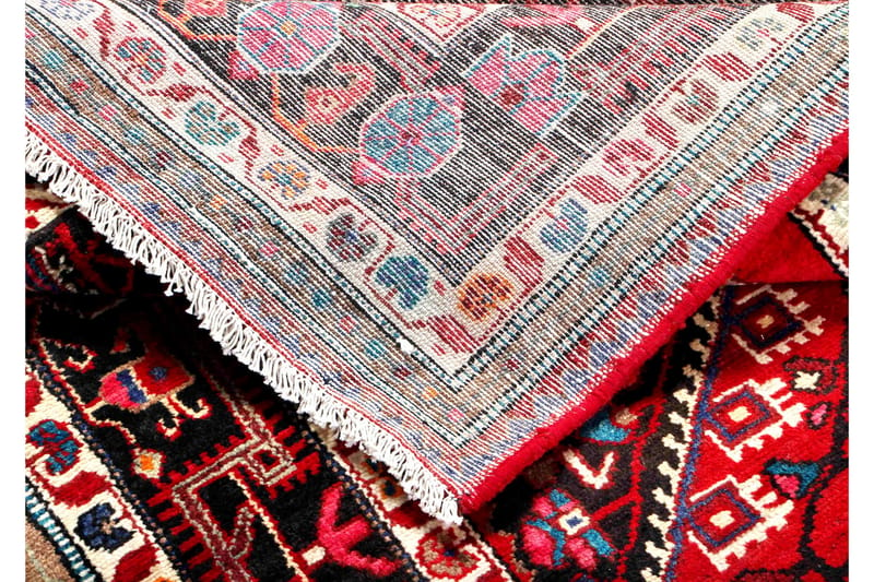 Handknuten Persisk Matta 145x315 cm Röd/Svart - Orientaliska mattor - Persisk matta