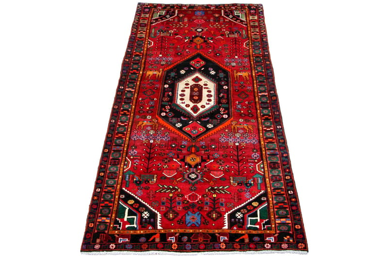 Handknuten Persisk Matta 125x288 cm Kelim Röd/Mörkblå - Persisk matta - Orientaliska mattor